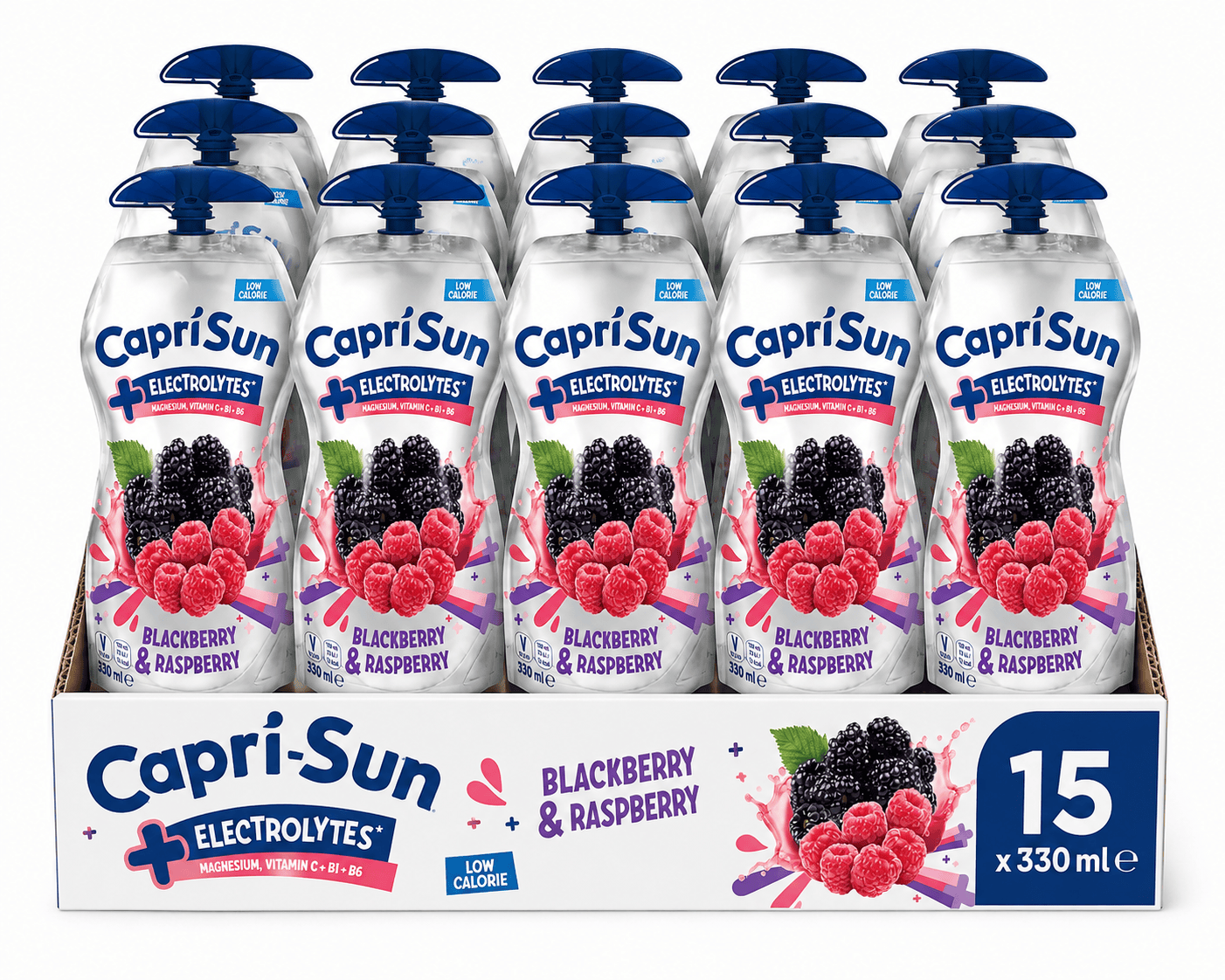 CAPRISUN + Electrolyte Mûre-Framboise Pack 15x 33cl