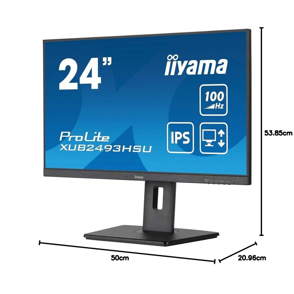 iiyama XUB2493HSU-B7 Écran d’ordinateur, 60,5 cm (23,8 "), 1920 x 1080 pixels, Full HD, LED, Noir