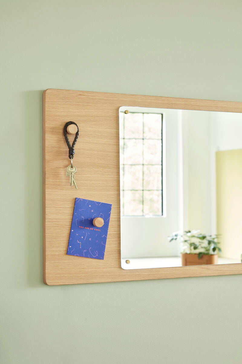 Hübsch Split Miroir magnétique naturel