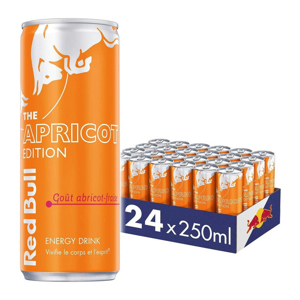 Red Bull boisson énergisante abricot-fraise - 24 x 250 ml