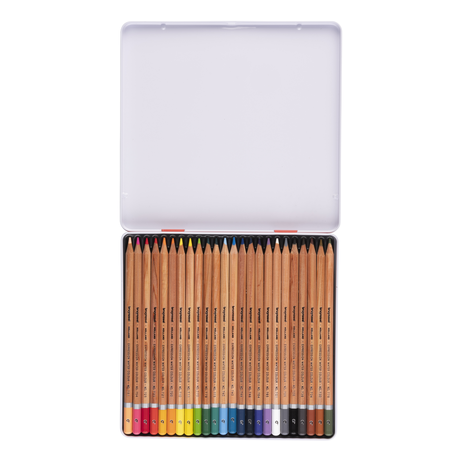 Bruynzeel Expression crayons d'aquarelle, boîte métallique de 24