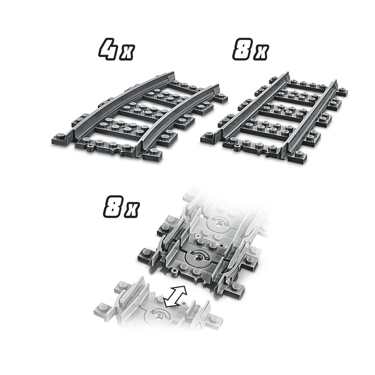 LEGO City 60205 Piste Lot de 20