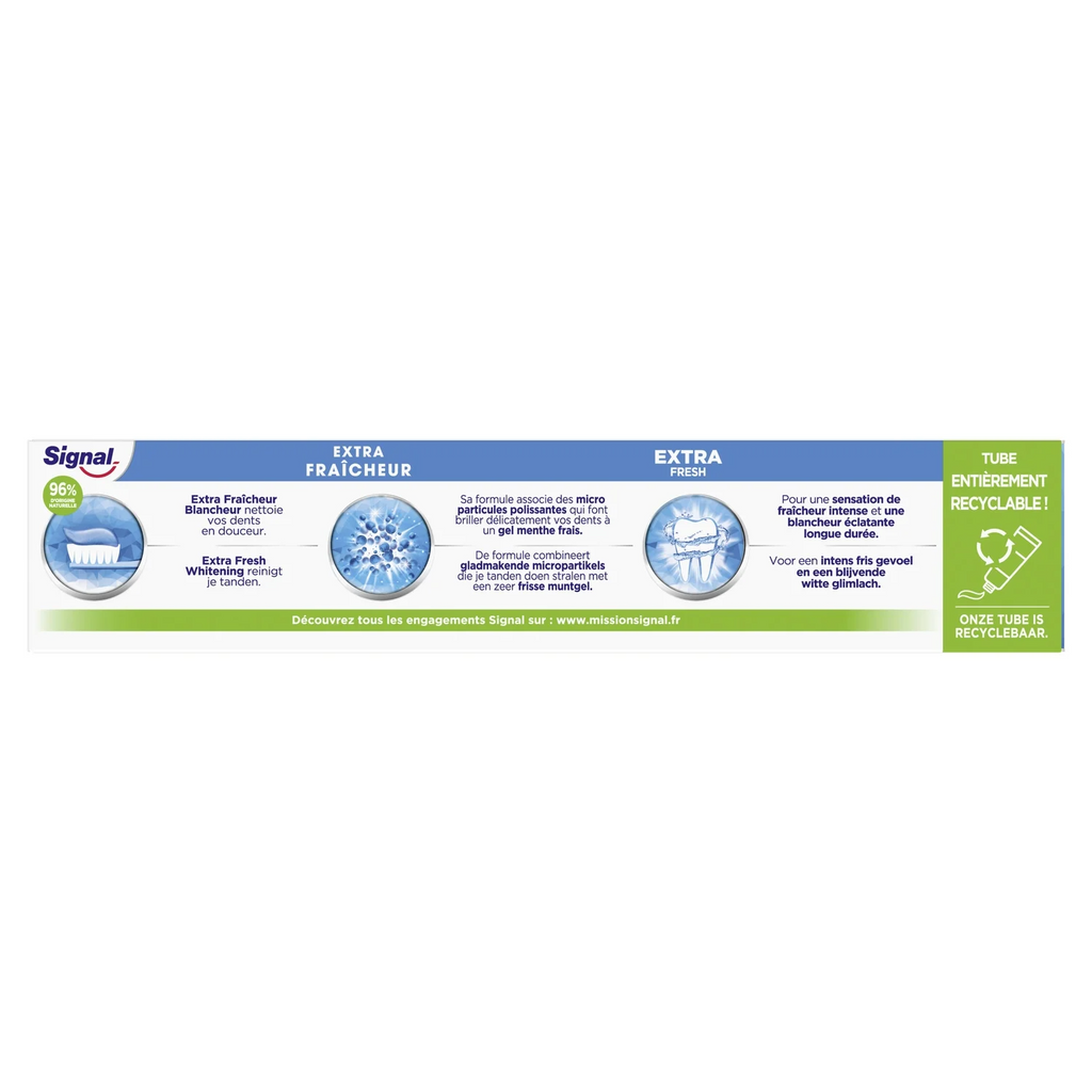 SIGNAL Dentifrice Extra Fraîcheur Blancheur - 75ml