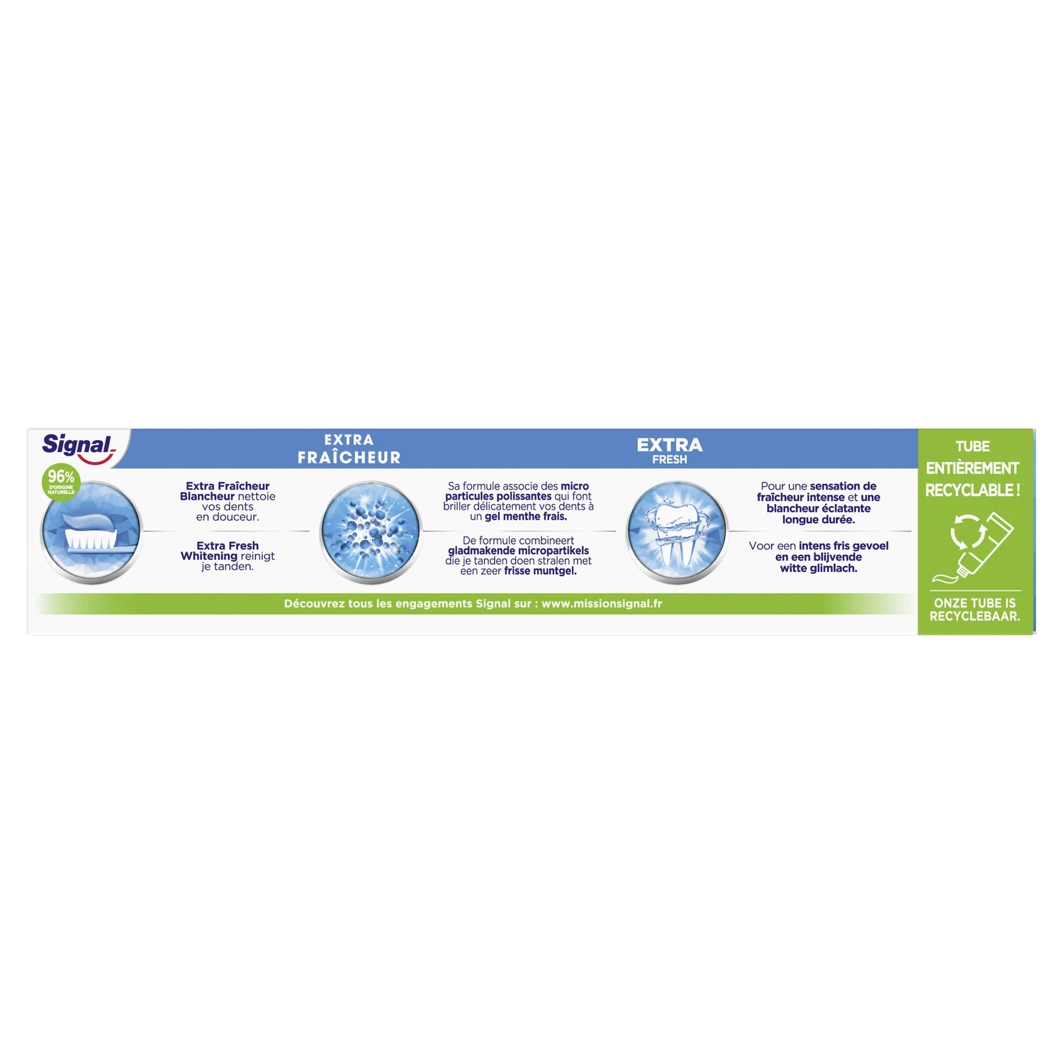 SIGNAL Dentifrice Extra Fraîcheur Blancheur - 75ml