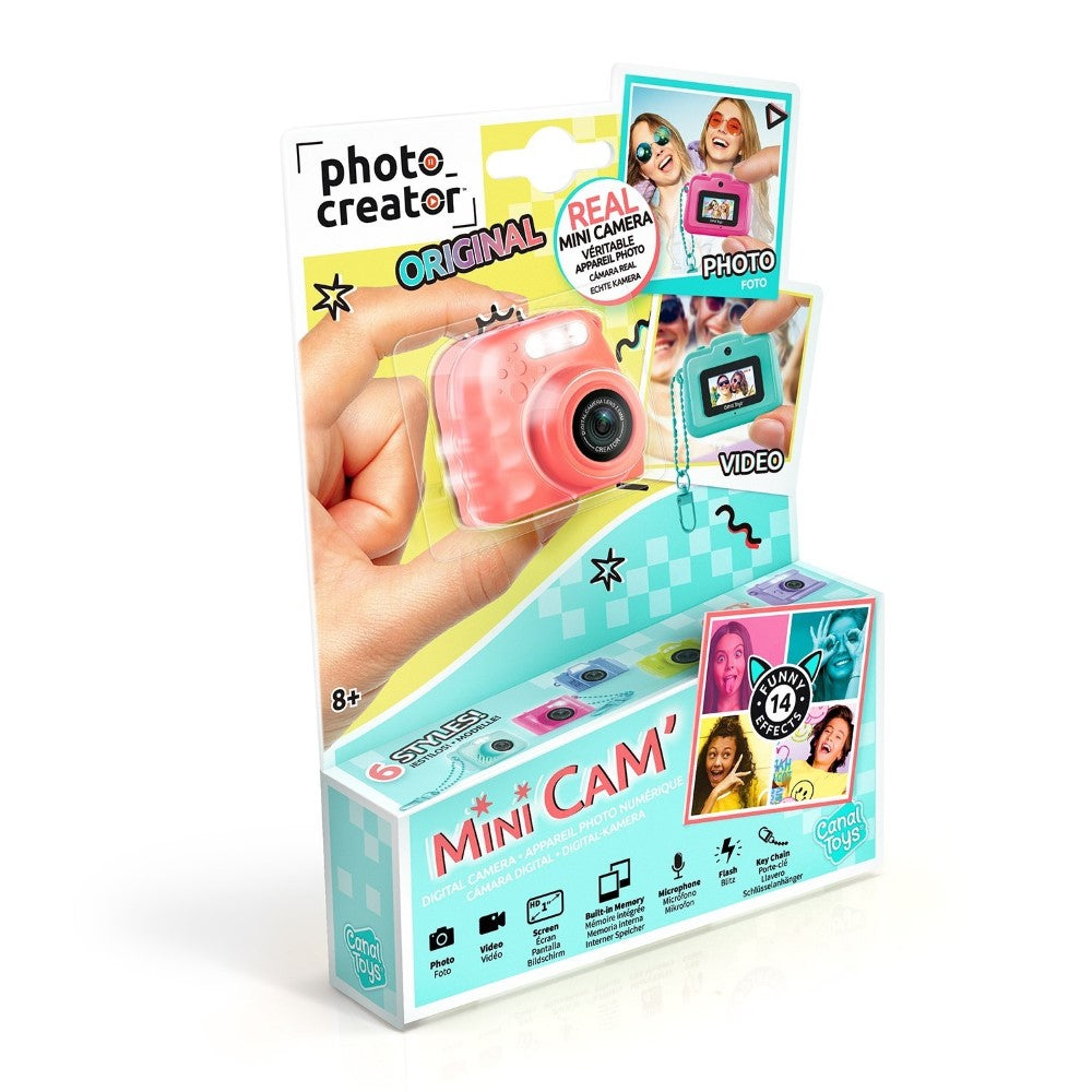 Canal Toys – Photo Creator – Appareil Photo Numérique Mini Cam’ – avec porte-clé inclus – CLK 050