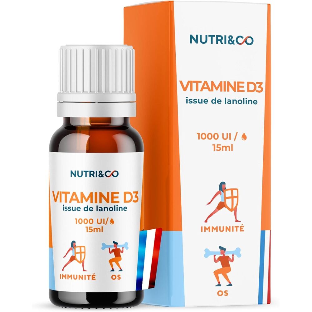 Nutri&Co Vitamine D3 issue de la lanoline - 15 ml