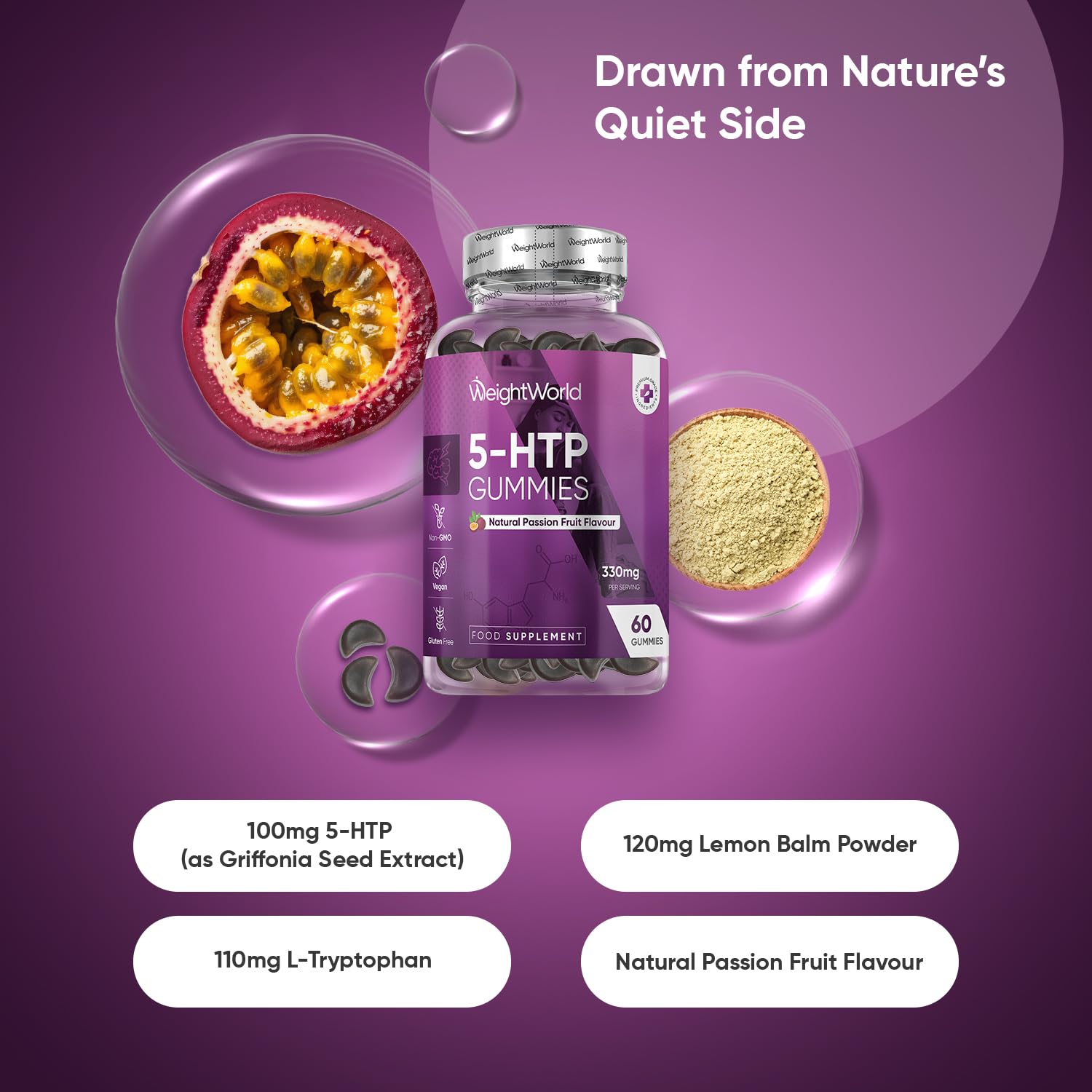 WeightWorld 5-HTP 330 mg 60 Gummies