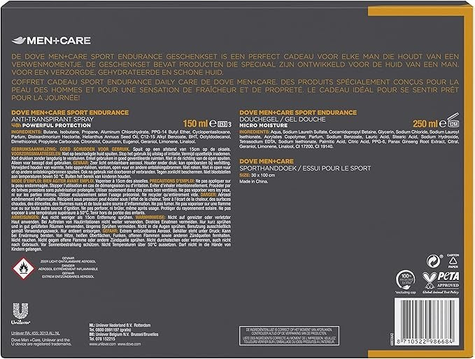 Dove Men+Care - Gel douche Sport Endurance 3-en-1 - 250 ml