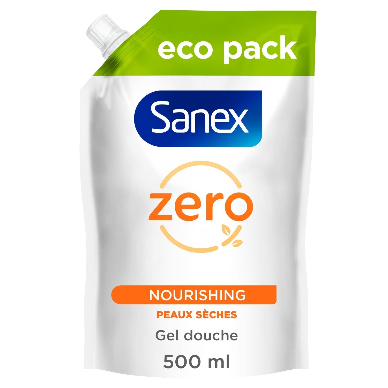 SANEX Gel Douche Nourrissant, Hypoallergénique pour Peaux Sèches, 500 ml