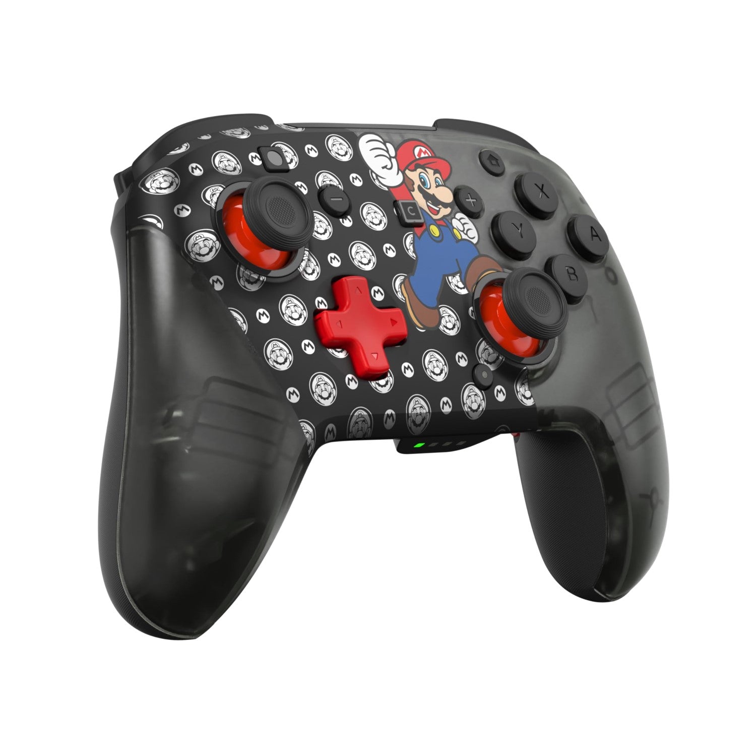 Turtle Beach Rematch Super Mario Jump Manette Sans Fil Sans Fil - Joystick TMR, Batterie 40 Heures, Bouton C pour GameChat, 2 Boutons Programmables - Nintendo Switch 2, Switch OLED