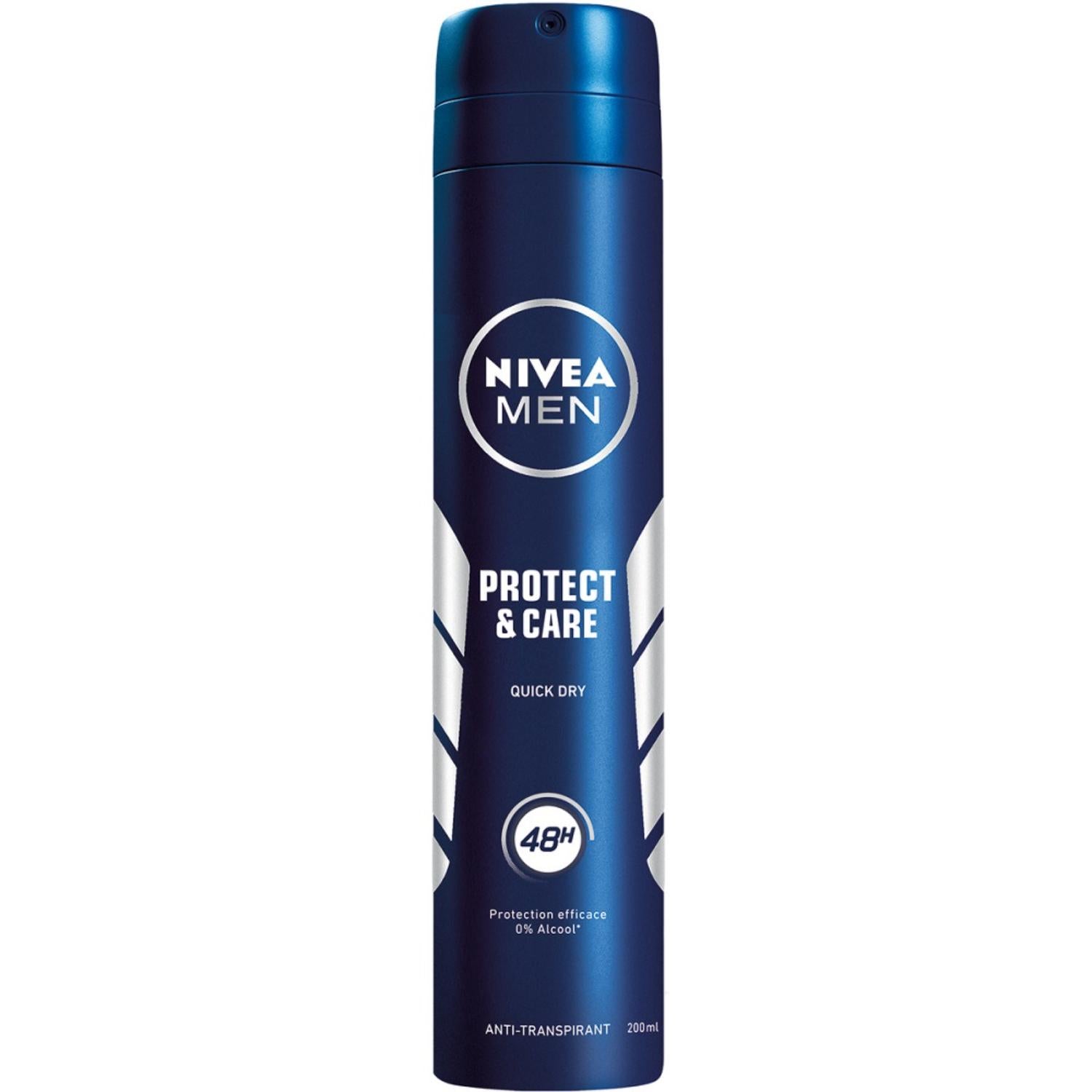 NIVEA MEN Déodorant Aisselles Protect & Care Protection 72h Spray 200 ml