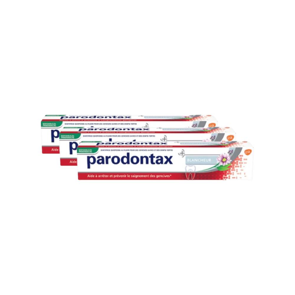 parodontax Dentifrice blanchissant pour gencives saines - 75 ml - Lot de 3 (3 x 75 ml = 3 tubes)