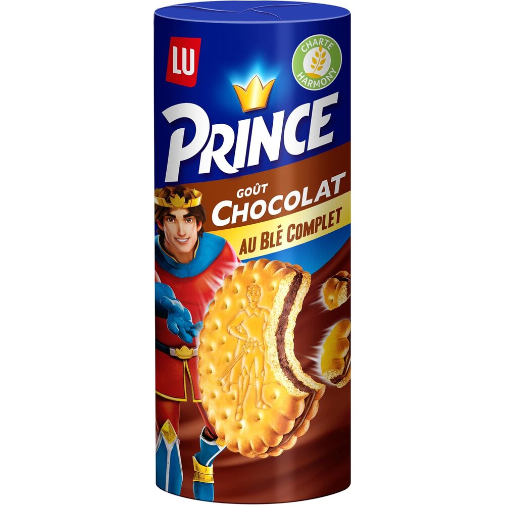 LU Prince Biscuits fourrés au chocolat au blé complet - 300 g