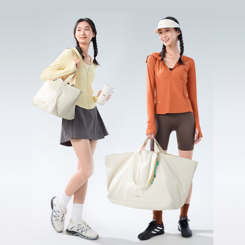 Beneunder LC168 Sac tote pliable léger 35 L - Bleu clair