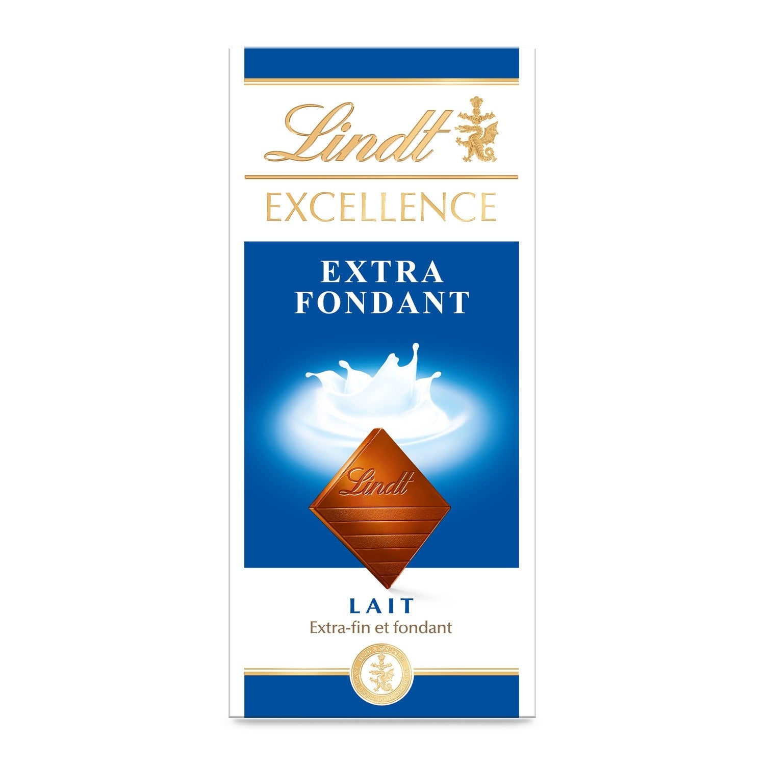 LINDT excellence chocolat au lait extra fondant tablette 100g