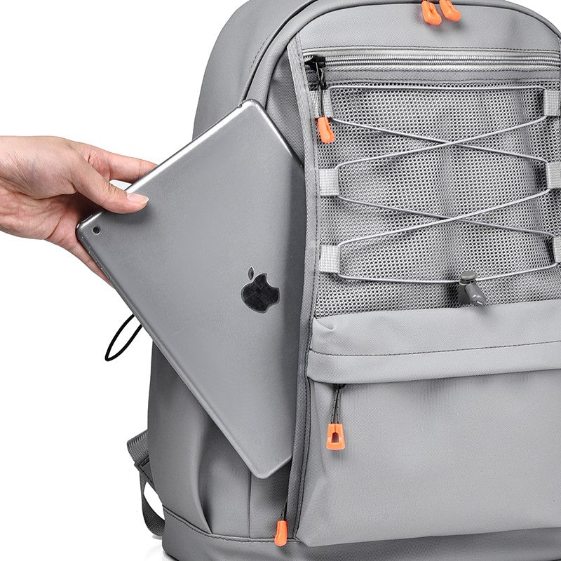 Sac à dos grande capacité Sac à dos durable et léger Multi poches Sac de jour décontracté Sangle réglable Sac de voyage de trekking d'école Pour hommes et femmes