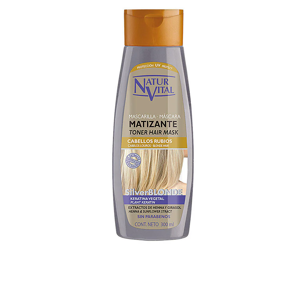 NaturVital Masque capillaire tonifiant pour cheveux blonds argentés 300 ml