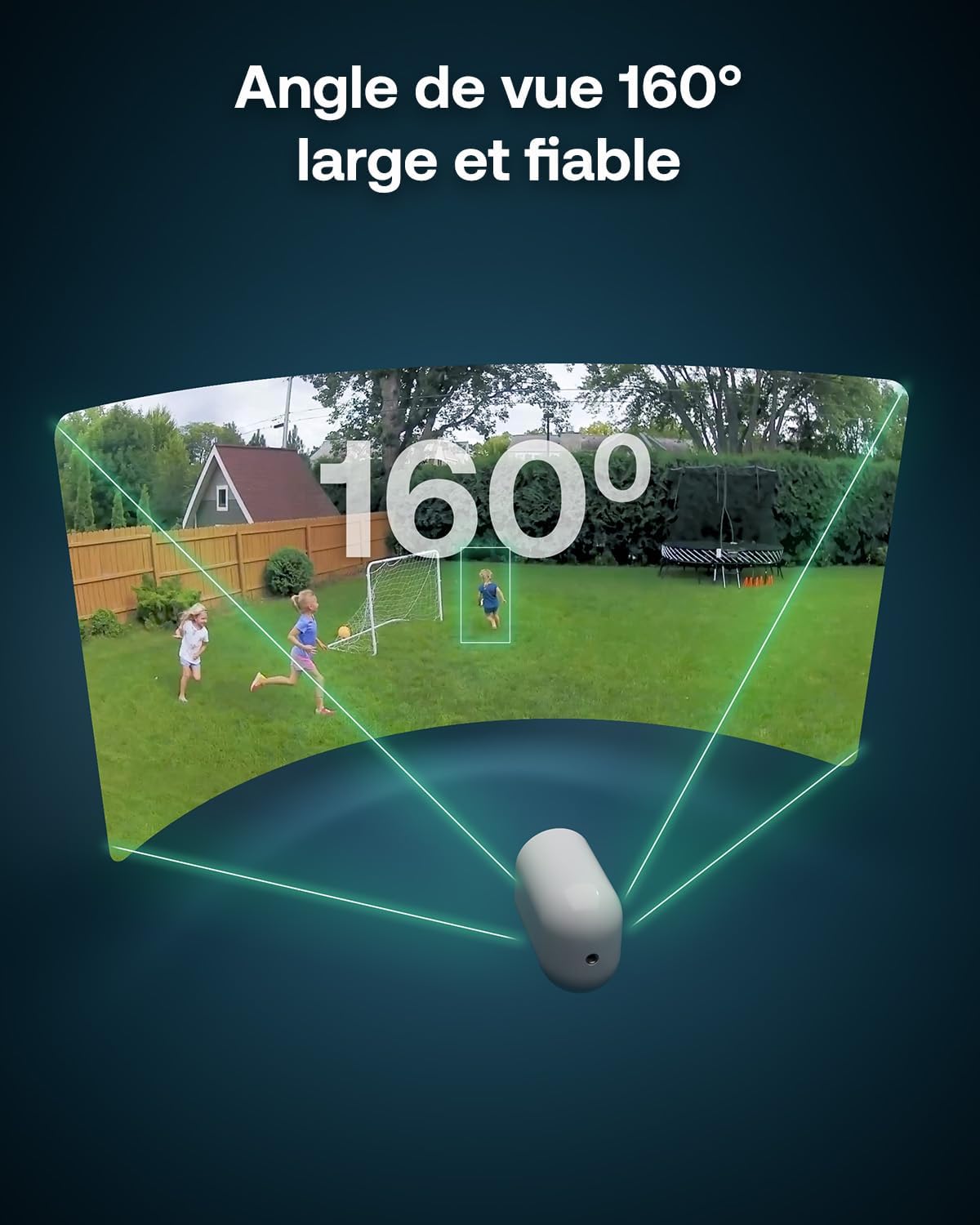 Arlo VMC4270P-100EUS Caméra de Sécurité Extérieure Pro 6 2K+ WiFi, Kit de 2 caméras Blanc