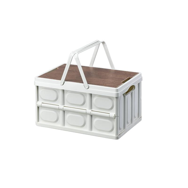 Panier pliable avec clavettes en bois et poignées - Petite taille