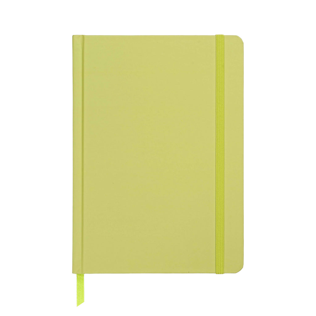Jubiluu Planificateur cartonné A5 avec marque-page, 18 mois non daté, 100 g/m² - Rose poudré