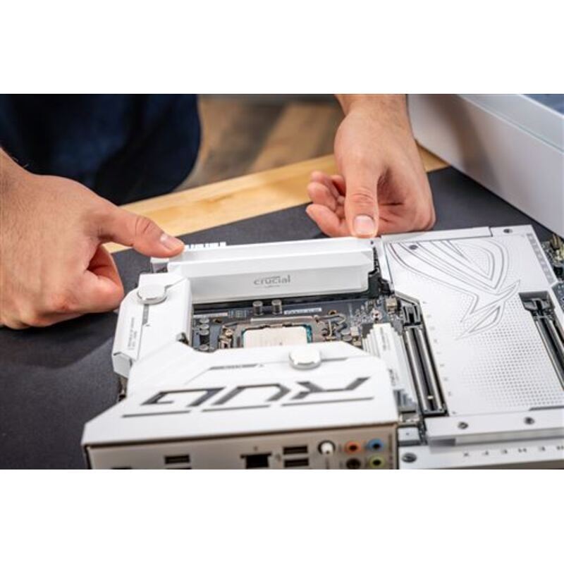 Crucial Pro DDR5 - Mémoire 32 Go 6000 DIMM KIT 2x16 Go (CP2K16G60C36U5W) - Blanc