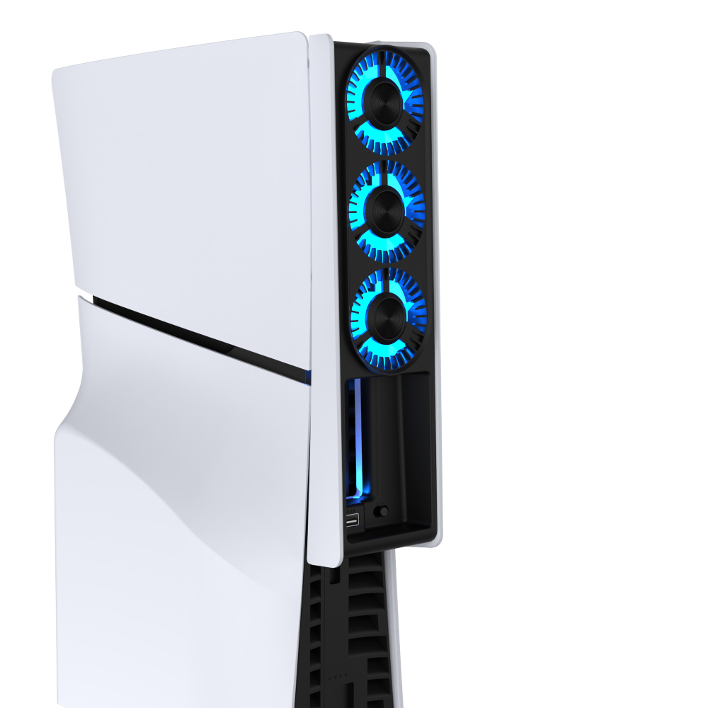 AKUMA VENTILATEUR CYBER W02 LED pour PS5 SLIM avec PORT USB