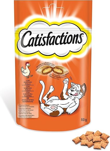 Catisfactions Friandises au Poulet pour Chats et Chatons - 60 g