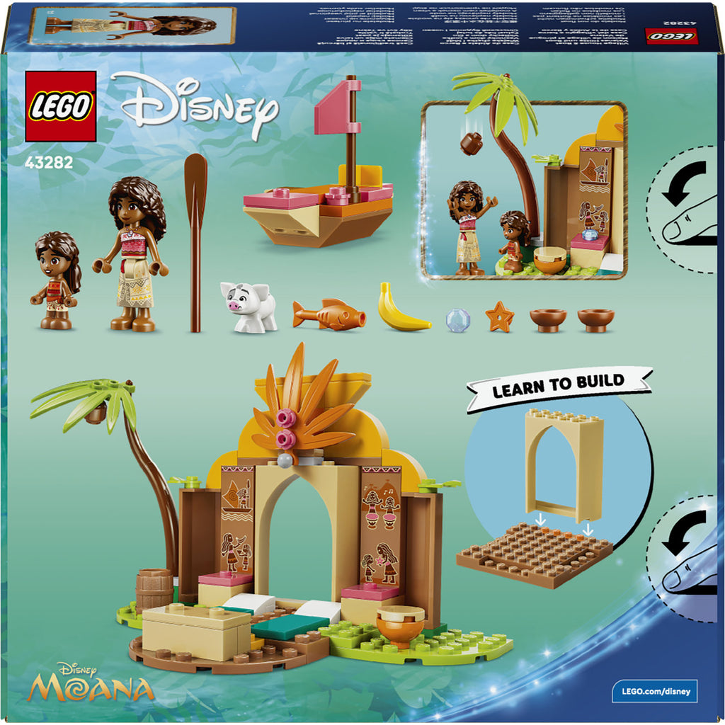 LEGO Disney Moana Ensemble de Construction Maison de Village et Canot 43282
