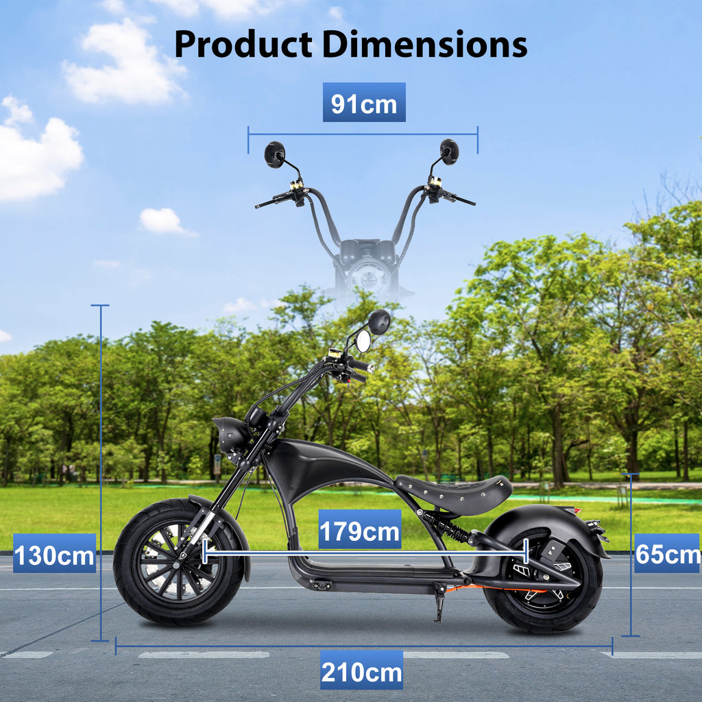 Mangosteen [Offres d'été - avec livraison le lendemain] M1P Moto électrique, 2000 W, 60 V, 30 Ah, Jusqu'à 80 km d'autonomie, 45 km/h