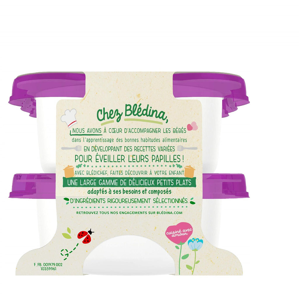 BLEDINA BLEDICHEF courgettes/macaroni dès 12 mois 2x230g