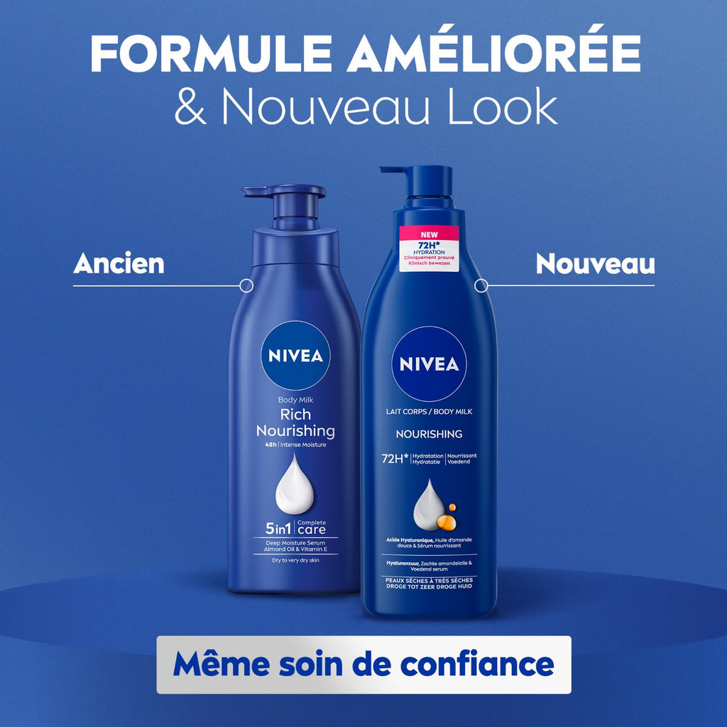 NIVEA Lait corps nourrissant Peaux sèches à très sèches - 400 ml