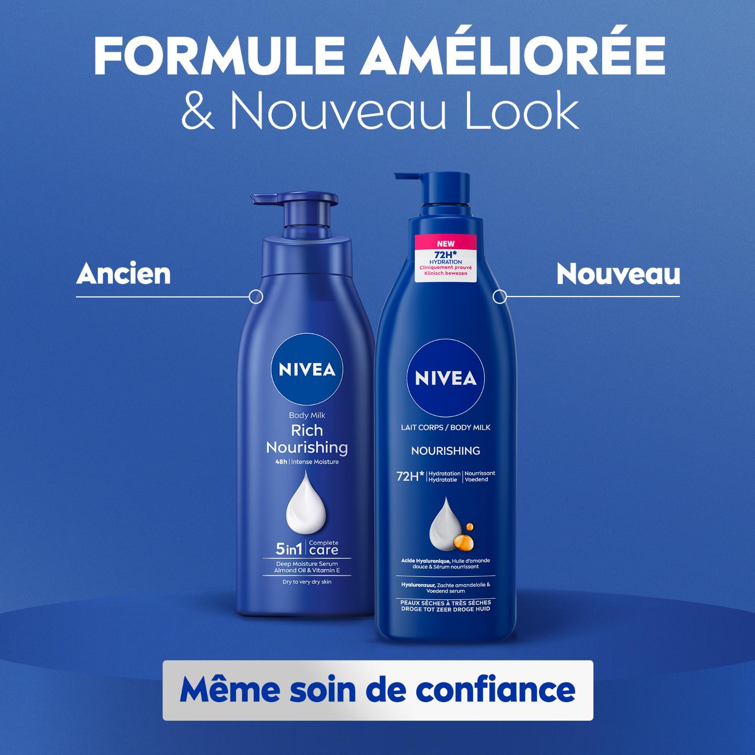 NIVEA Lait corps nourrissant Peaux sèches à très sèches - 400 ml