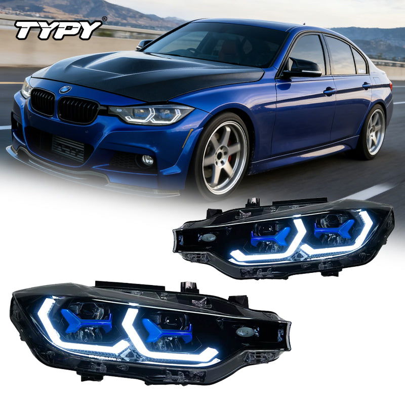 TYPY Kit d’éclairage LED automobile pour BMW Série 3 F30 F35 2012-2019 phares antibrouillards DRL stop et clignotants