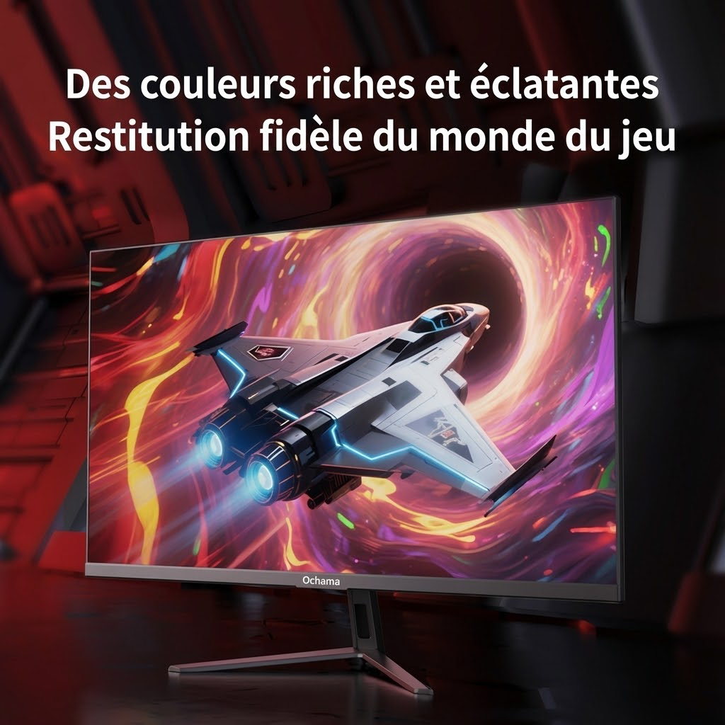 ochama Moniteur gaming haute résolution 2K QHD - 27 pouces