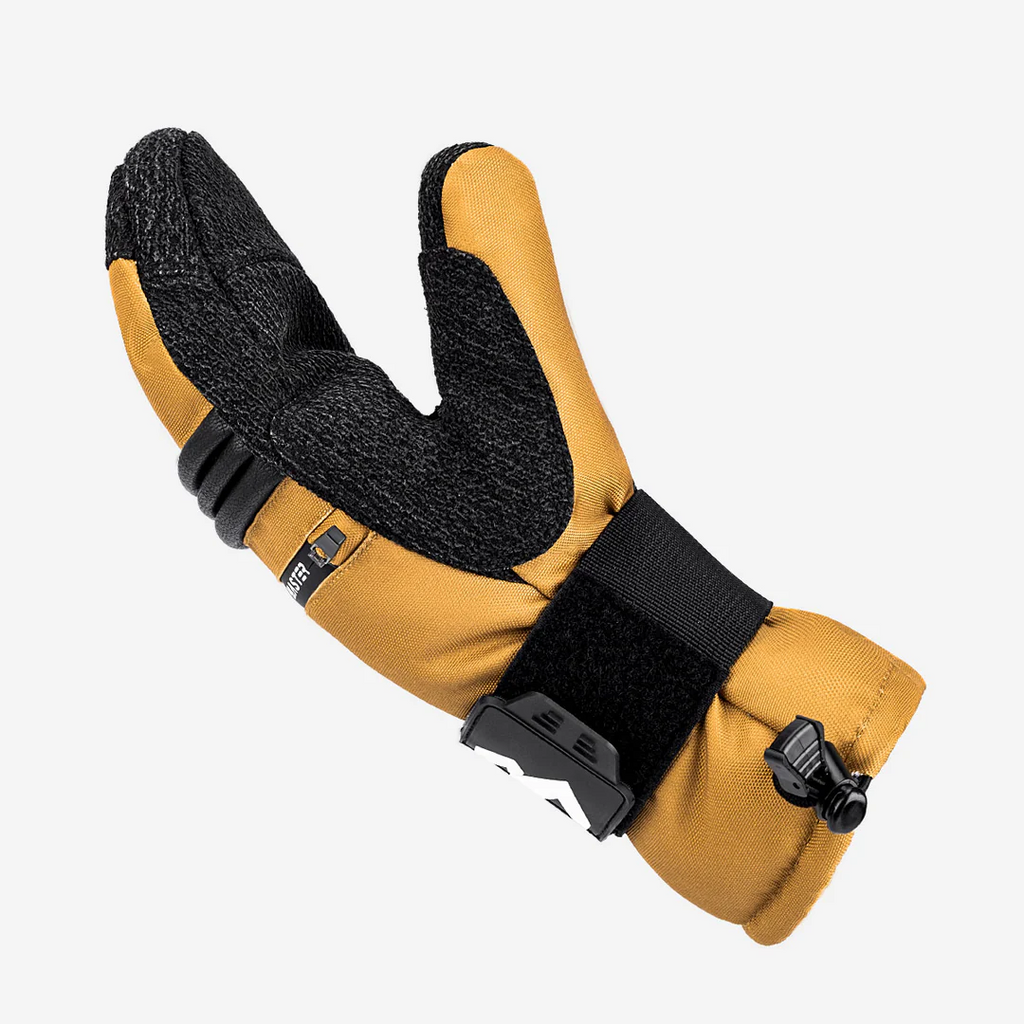 OutdoorMaster Mitaines de ski imperméables 3M et KEVLAR pour hommes et femmes brun - Taille L