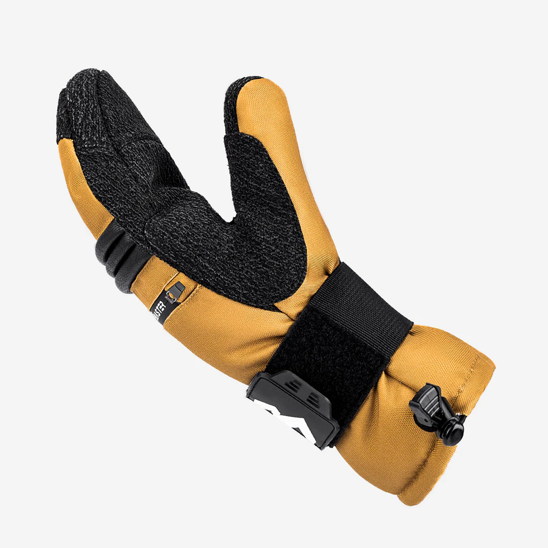 OutdoorMaster Mitaines de ski imperméables 3M et KEVLAR pour hommes et femmes brun - Taille L