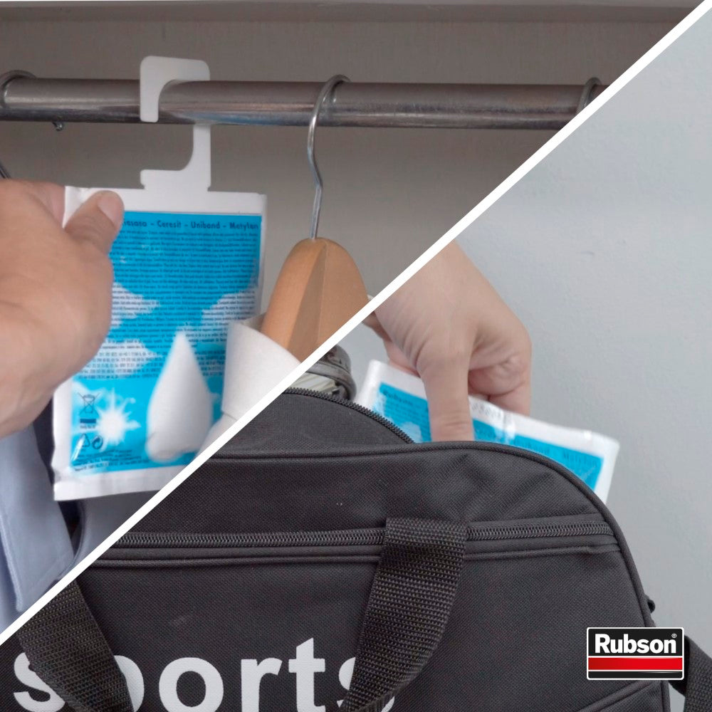 Henkel Rubson | Absorbeur d’Humidité Minifresh Parfum Lavande (2 sachets de 50 g) – Idéal pour dressing, penderie, tiroir et placard – Efficace jusqu'à 6 semaines