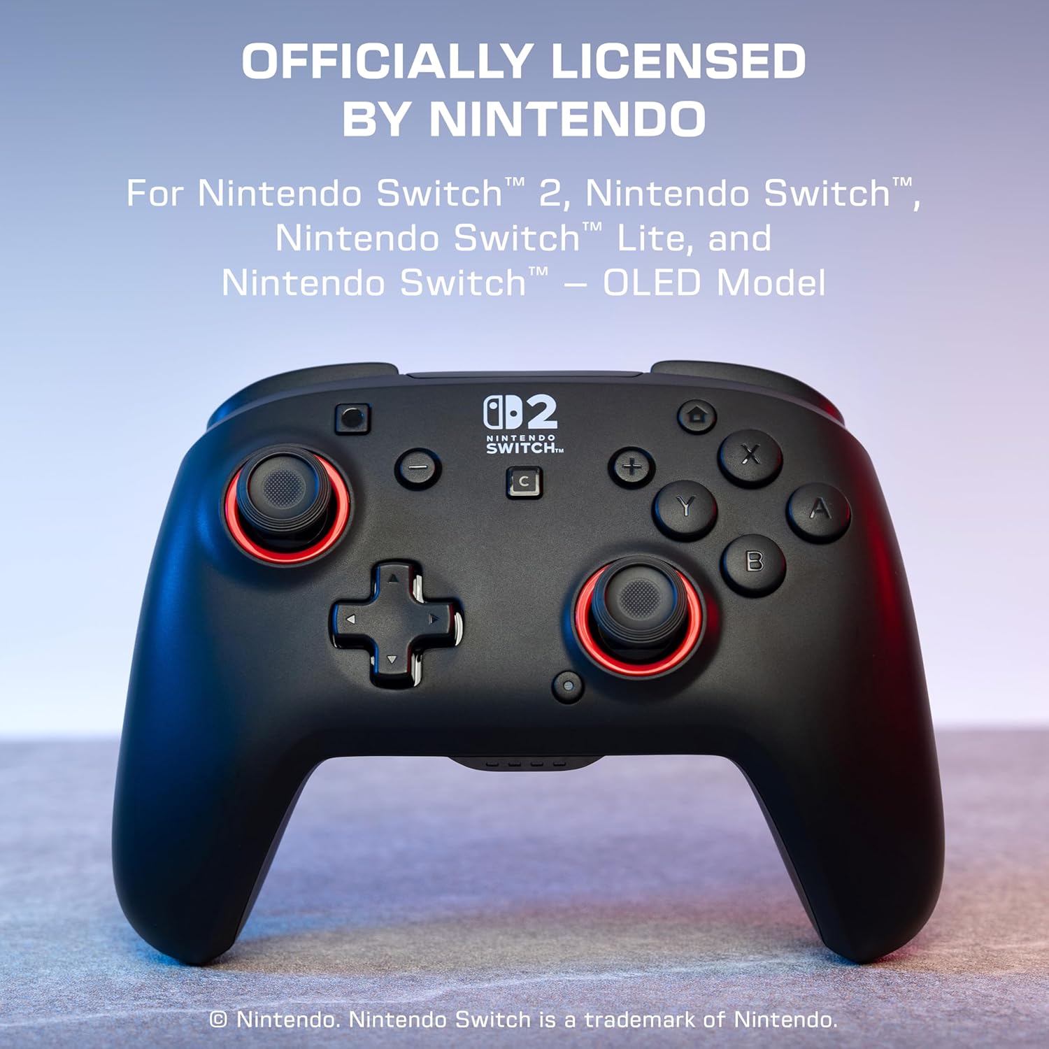 Turtle Beach Rematch Manette Sans Fil (Bluetooth) - Joysticks TMR, Batterie 40h, Bouton C pour GameChat, 2 Boutons Programmables - Nintendo Switch 2, Switch, Switch Lite & Switch OLED - Noir