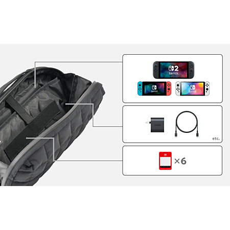 HORI Pochette rembourrée pour Nintendo Switch 2 - Noir