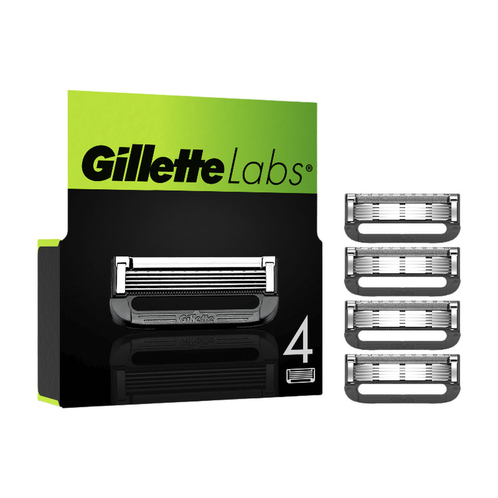 GILLETTE Labs Lames de rasoir pour tous rasoirs Labs - 4 pièces