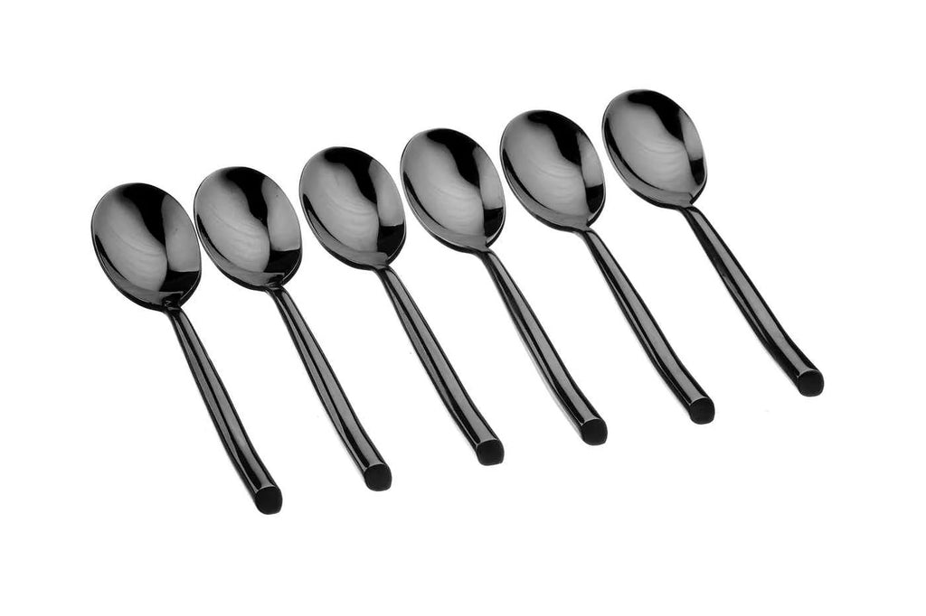 BJÖRN KNUT Lot de 6 petites cuillères - Noir