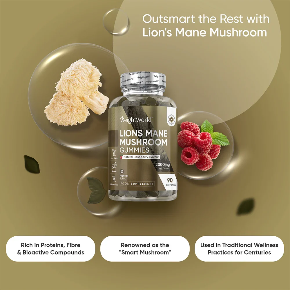 WeightWorld Champignon Lion's Mane 2000 mg 90 Gummies