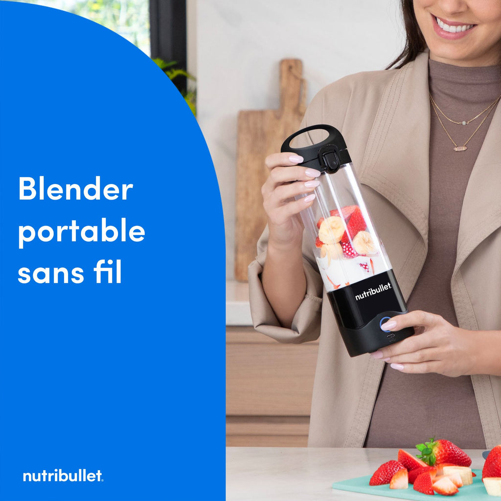 nutribullet Portable, Blender Personnel Rechargeable USB, NBP003B, Noir
