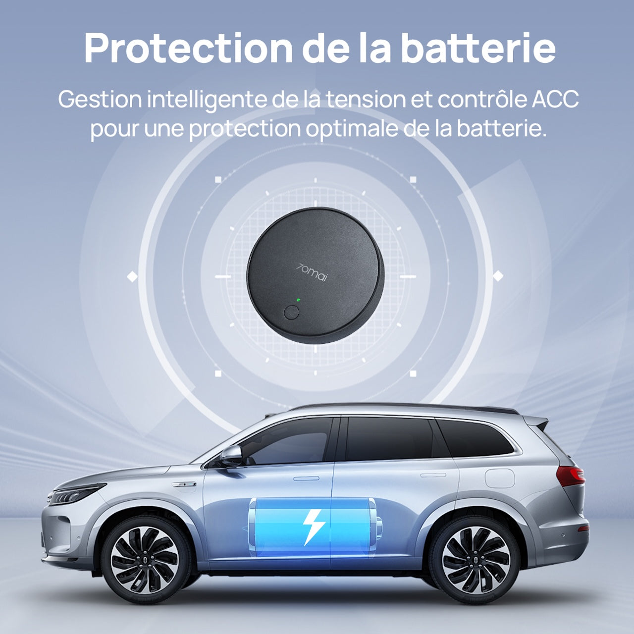 70mai Kit de câblage 4G UP04, Adaptateur d'alimentation type C pour A510, A810, 4K Omni, M800, Accessoire de caméra embarquée pour mode parking 24 h