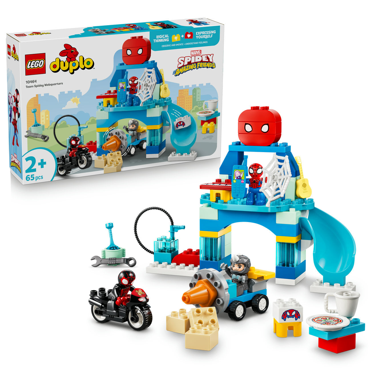 LEGO DUPLO Marvel Ensemble de Construction Siège de la Team Spidey 10464