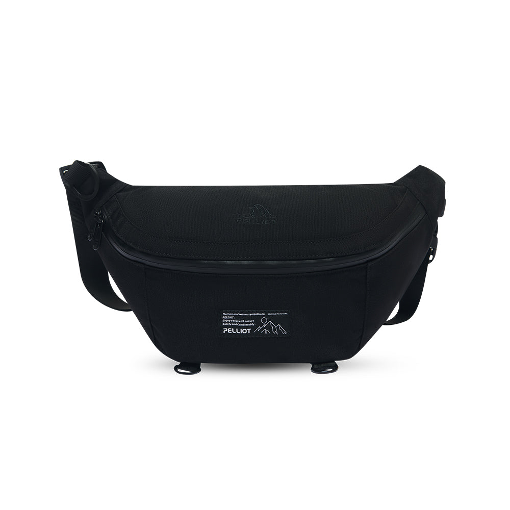 PELLIOT Sac banane quotidien Unisexe Sport Extérieur Mains Libres Pratique – Intemporel et polyvalent, Noir