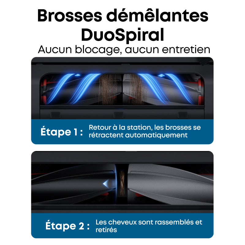 eufy Robot Vacuum Omni E25, aspirateur robot 2-en-1 avec fonction de lavage, élimine les taches tenaces, aspiration inégalée de 20 000 Pa pour un nettoyage en profondeur