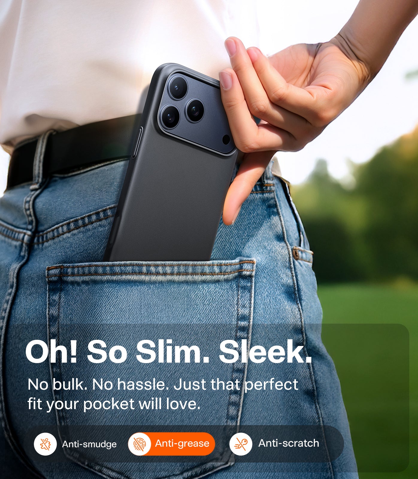 TORRAS Série SlimFit-Mag - Coque de téléphone pour iPhone 17 Pro - Noir