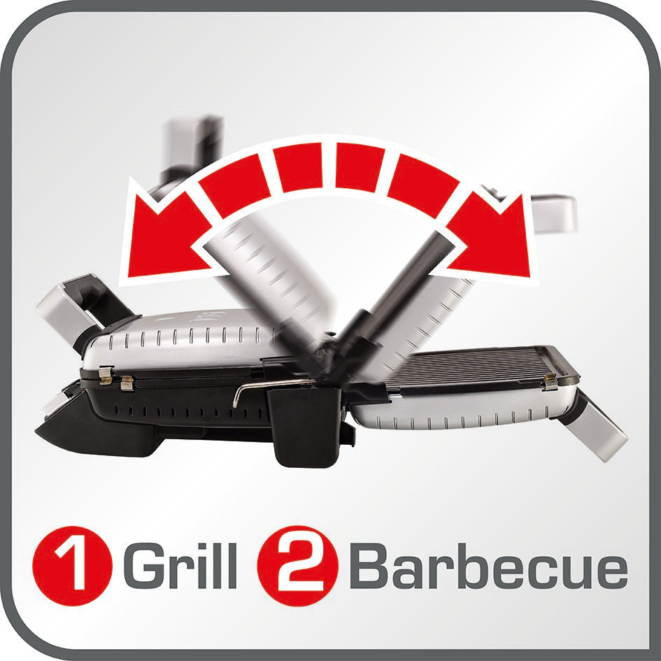 Tefal Grille-viande SUPER GRILL TIMER GC451B12 - Gris