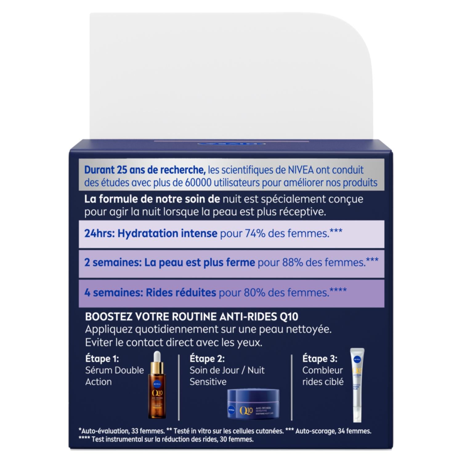 NIVEA Q10 Crème Anti-Rides Sensitive Soin Nuit visage 50 ml